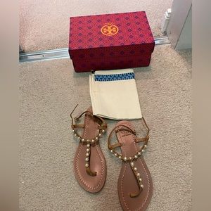 NWT Tory Burch pearl sandals